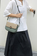 Mini Genuine Leather Saddle Crossbody Bag