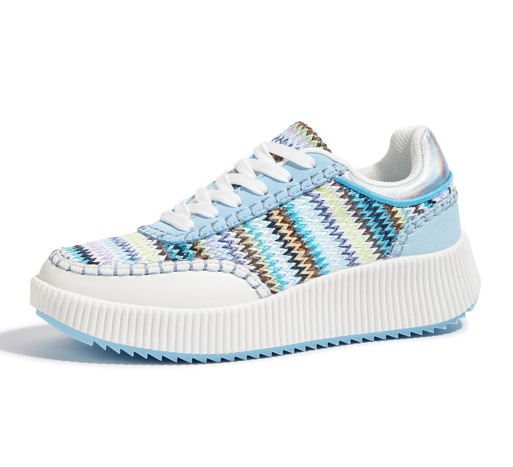 LUCKY STEP Women's Braided Platform Trainers