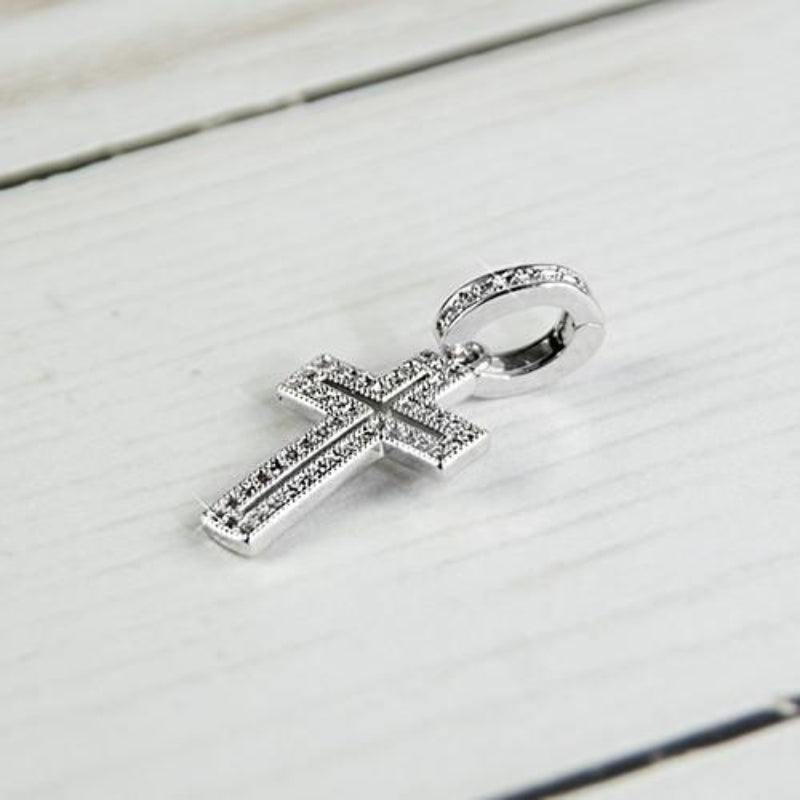 Pavé Zirconia Cross Necklace