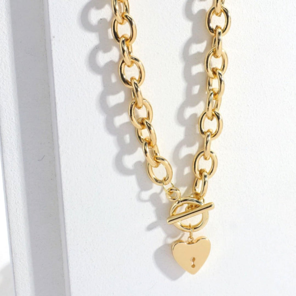 Casie Heart Toggle Necklace