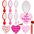 Mini Hairbrushes with Greeting Cards, 6 Sets