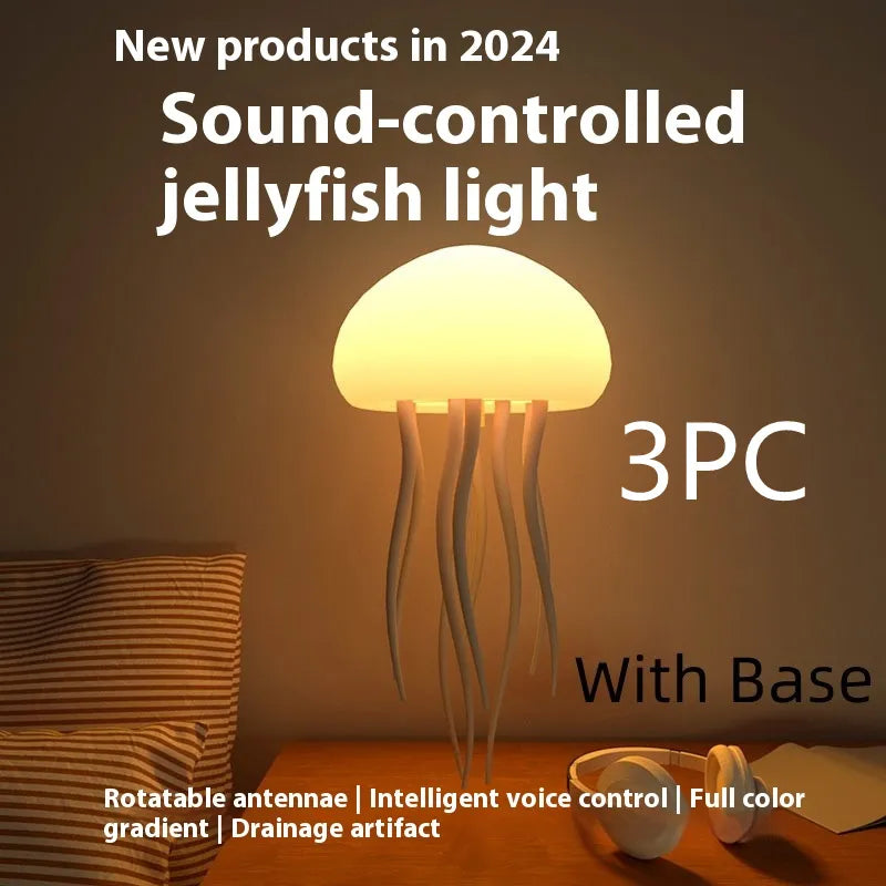 Jellyfish LED Lamp – Glowing Night Light & Room Decor
