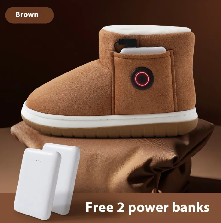 Electric Heated Shoes with USB Warming Insoles