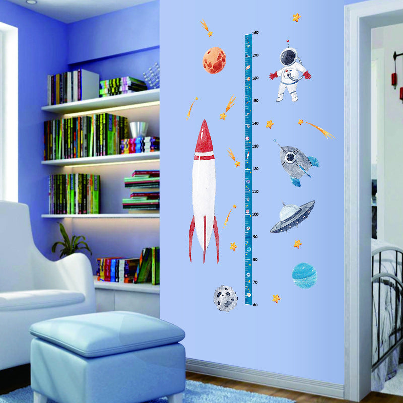 Raketen-Höhenaufkleber für die Kinderzimmer-Deko