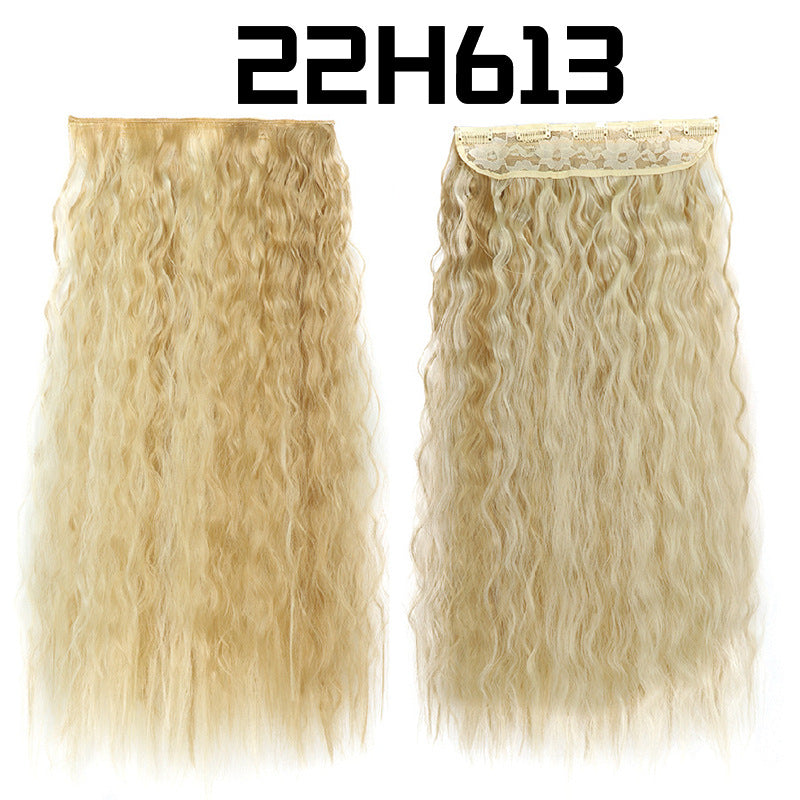 22-Inch Long Curly Synthetic Hair Extensions – Bulk Braiding Hair for Natural Styles