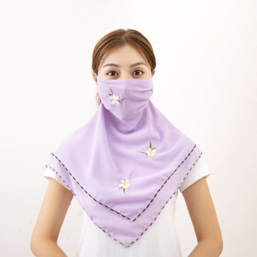 UV-Schutz Gesichtsmaske für Damen aus Chiffon