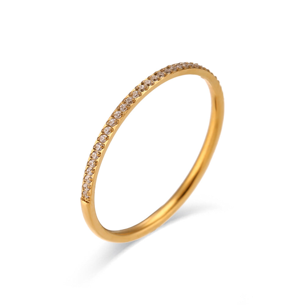 Bague plaqué or pour femme