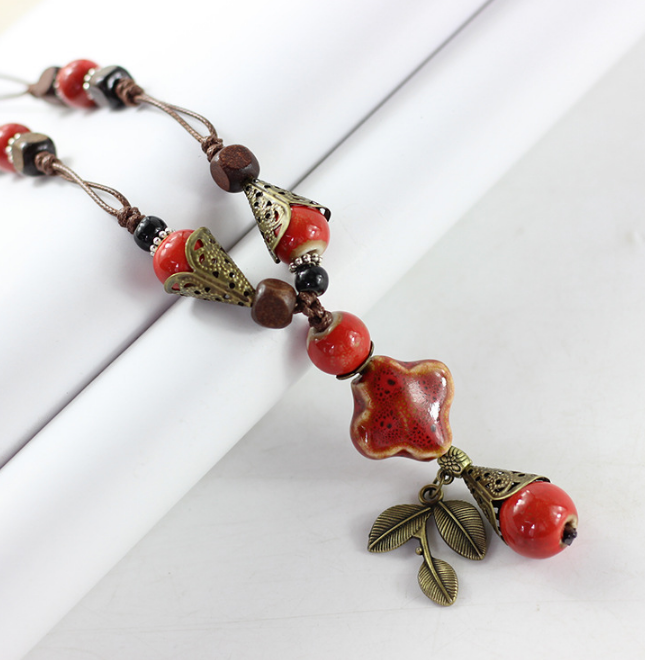 Long Pendant Sweater Necklace for Women
