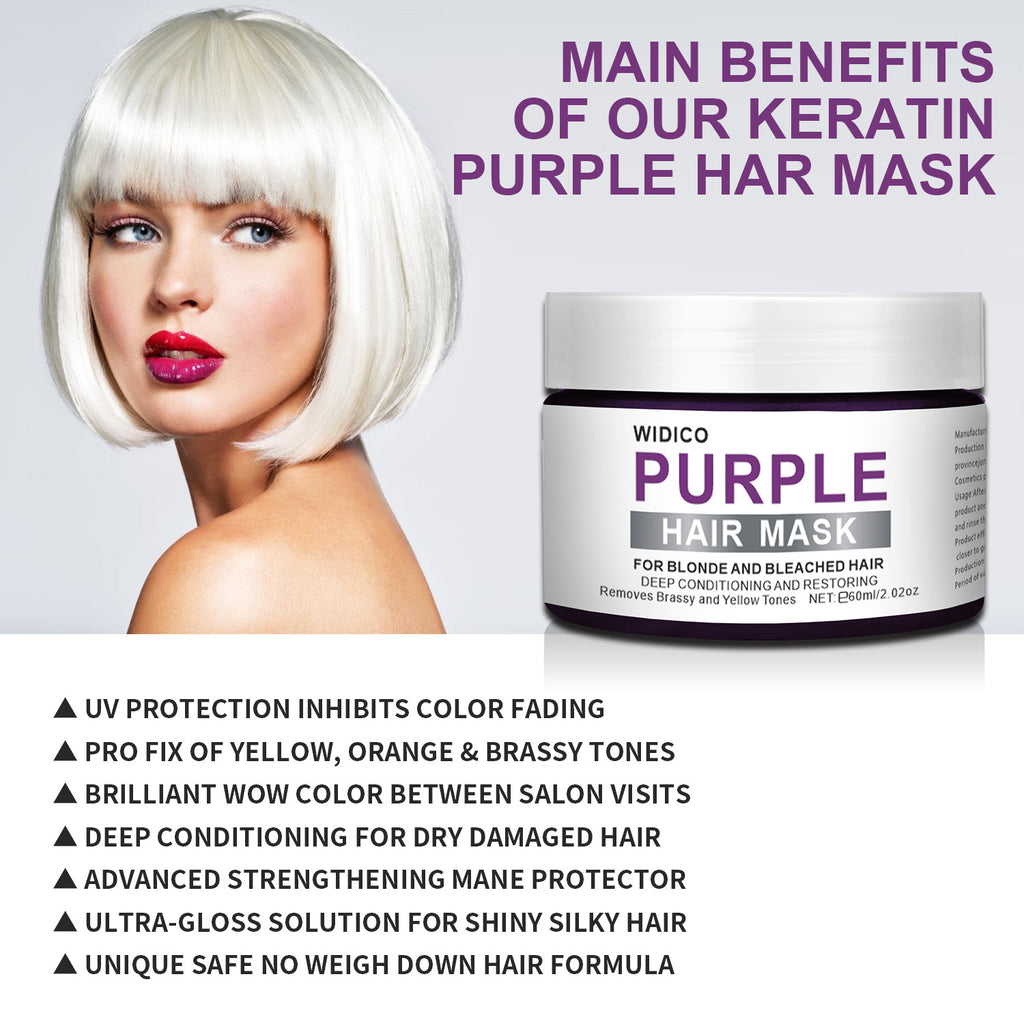 Purple Shampoo for Yellow Tone Removal – Toning & Brightening Hair Care for Blonde & Silver Hair