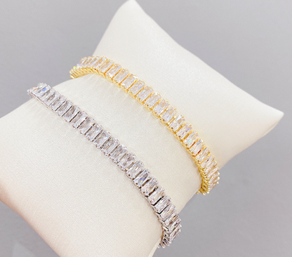 Silver Rhinestone Bracelet for Women