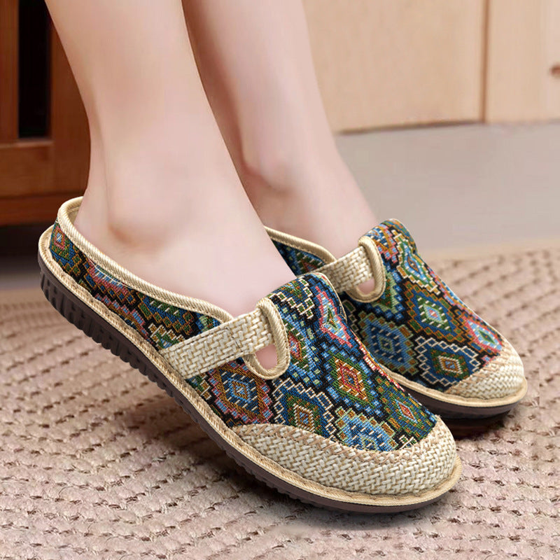 Women’s Embroidered Slip-On Shoes