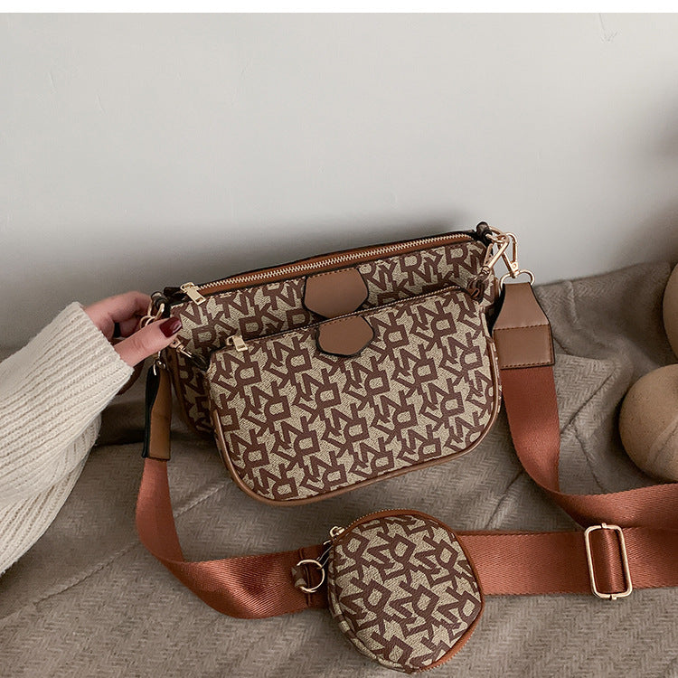 Vielseitige PU-Umhängetasche – Quadratische Ein-Schulter-Handtasche in 5 Farben