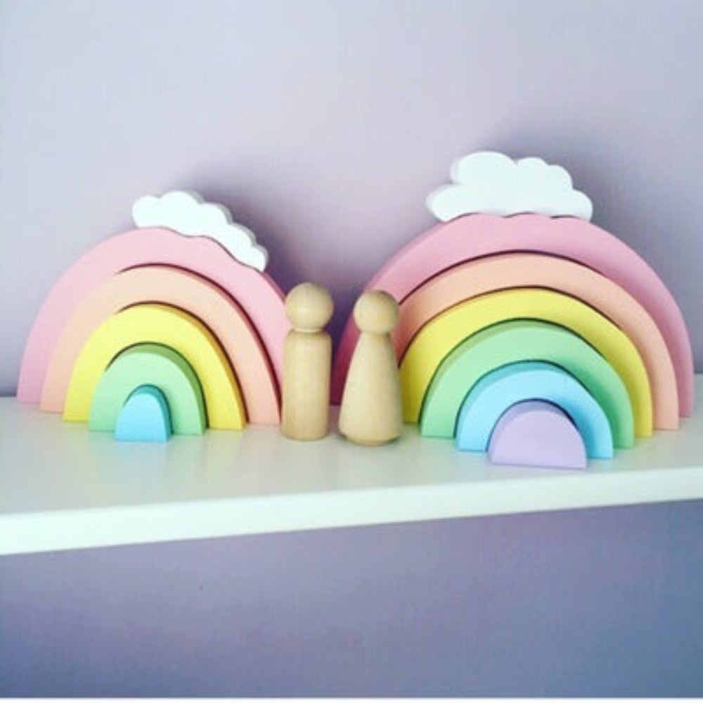 Regenbogen-Stapelklötze für Fotografie und als Kinderzimmerdekoration