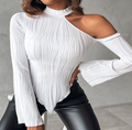 Rundhals-Damen-T-Shirt