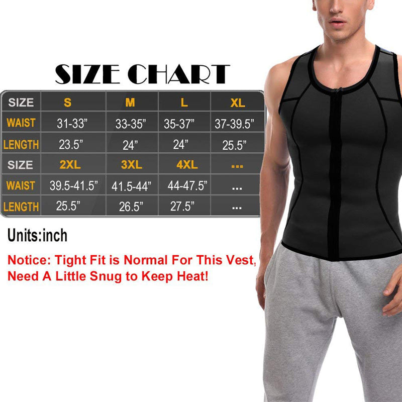 Men's Black Sports Shapewear Vest