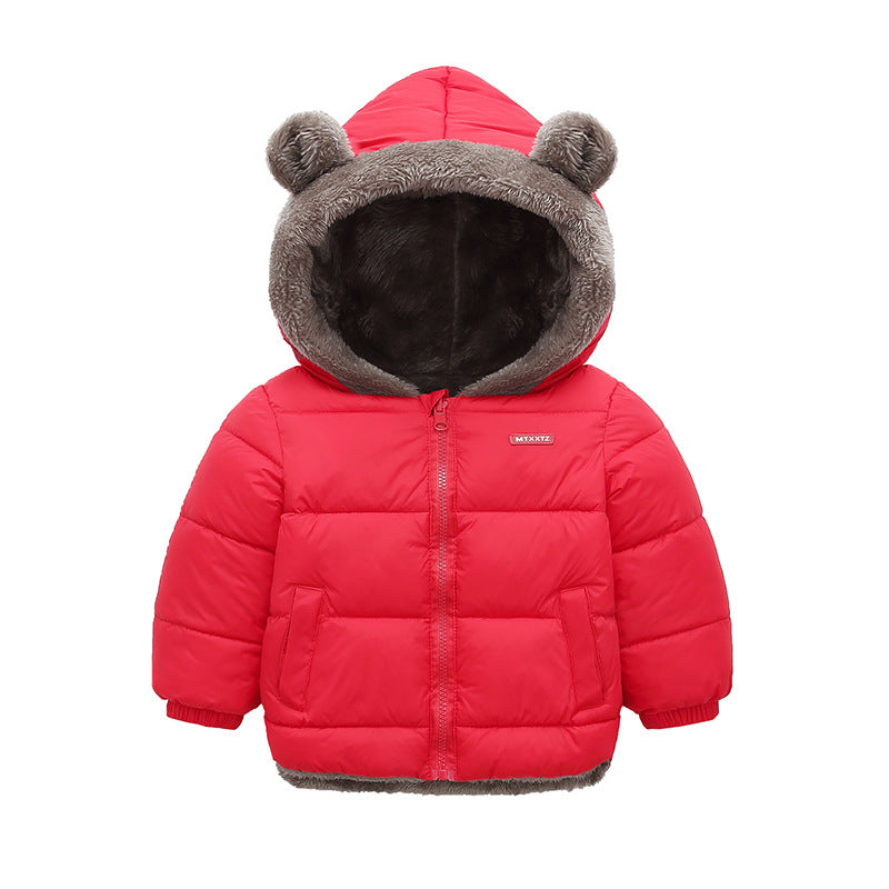 Kids' Hooded Fleece Winter Jacket