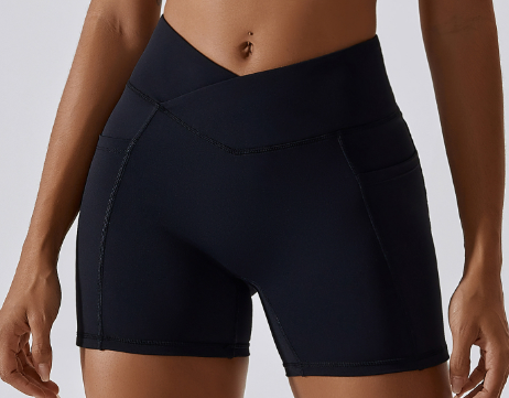 Damen-Laufshorts mit Hüfttaschen | Leichte Fitness-Shorts