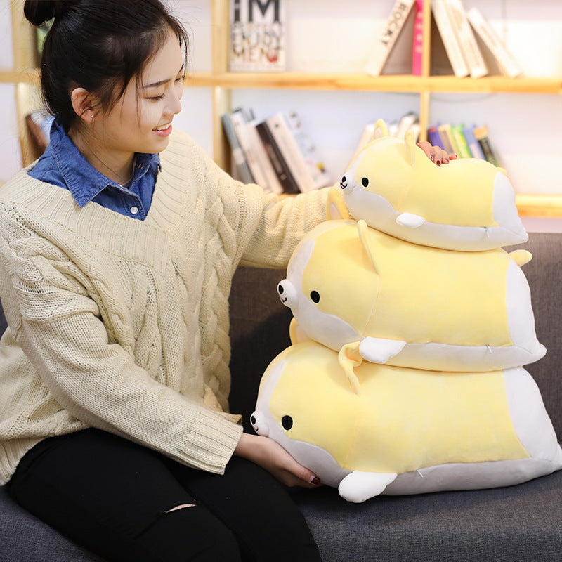 Shiba Inu & Corgi Plush Cushion
