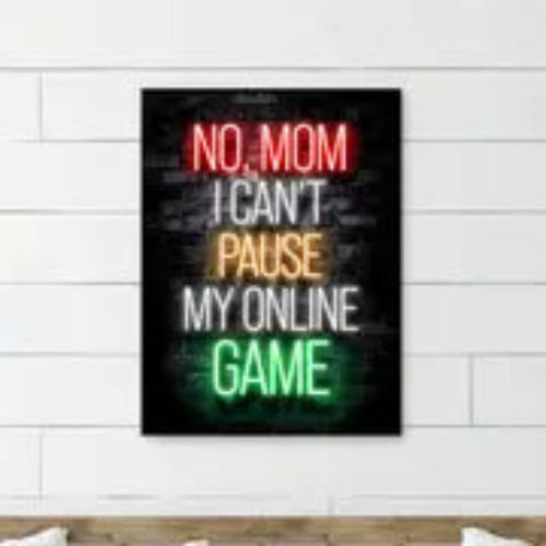 Gamer-Zitate Leinwandposter für moderne Raumdekoration (ohne Rahmen)
