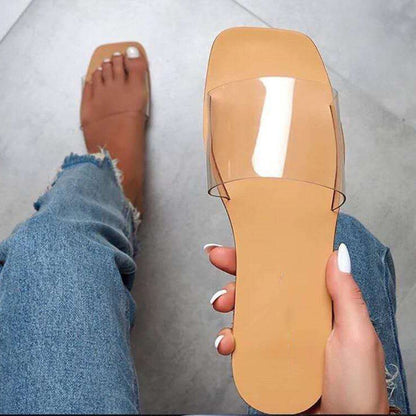 Women's Square Toe Flat Sandals