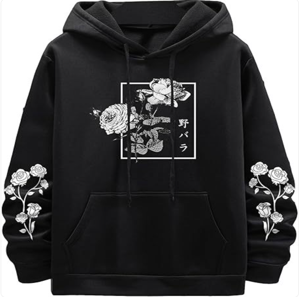 Sweat-shirt décontracté imprimé rose – Pull ample en polyester disponible en 8 coloris | S–XXXL