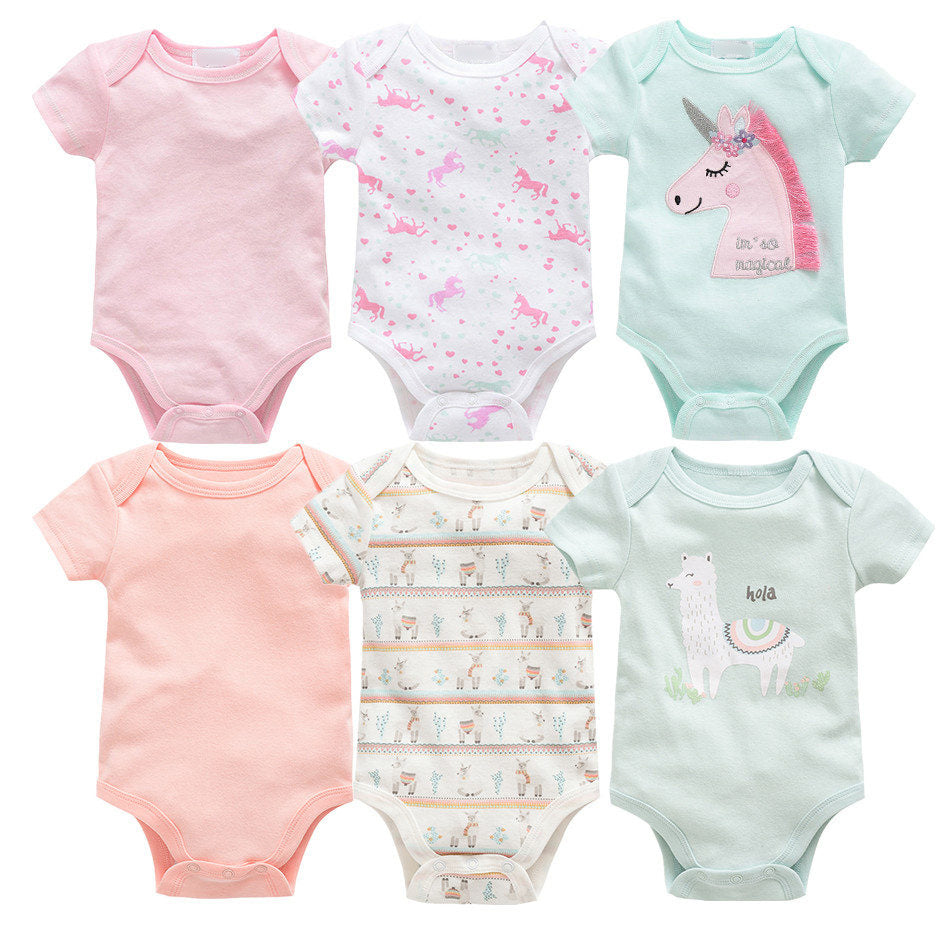 Baby Cotton Six-Piece Summer Outfit Set