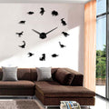 Dinosaurier-Wanduhr aus Acryl für Wohnzimmerdeko