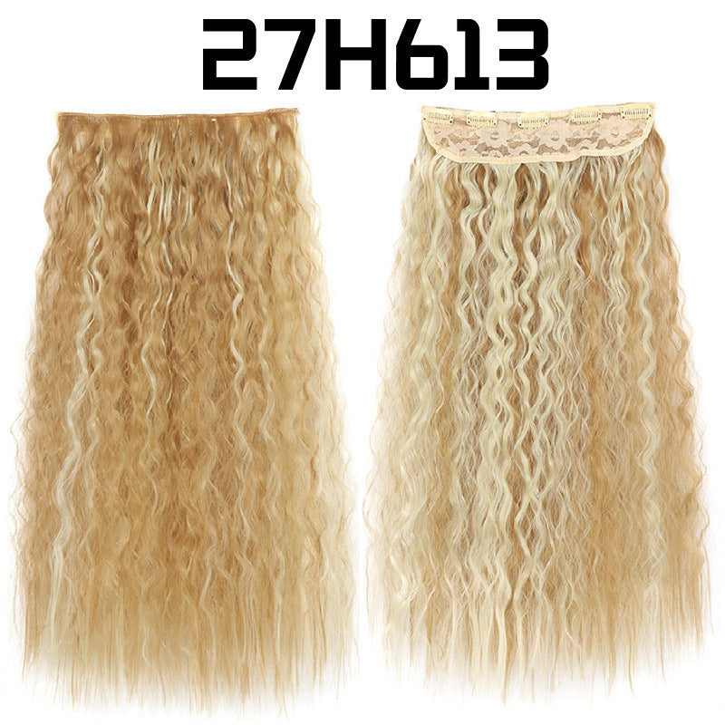 22-Inch Long Curly Synthetic Hair Extensions – Bulk Braiding Hair for Natural Styles