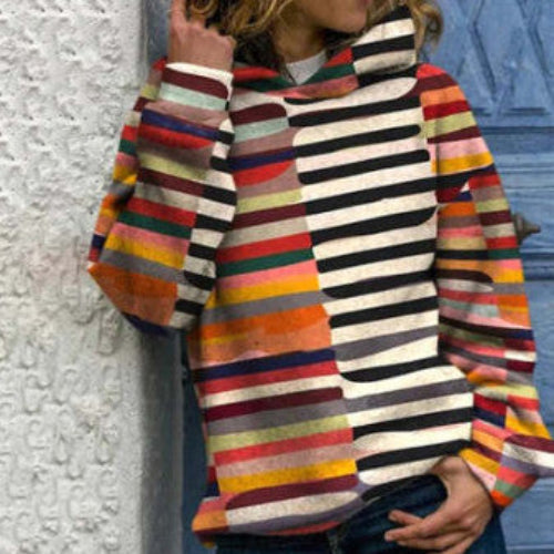 Women's Multicolour Oversized Fashion Top