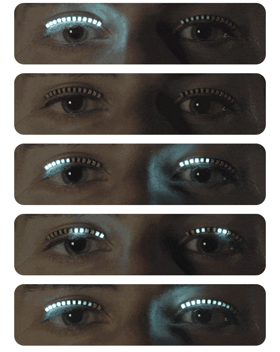 LED Eyelash Lights for Cosplay