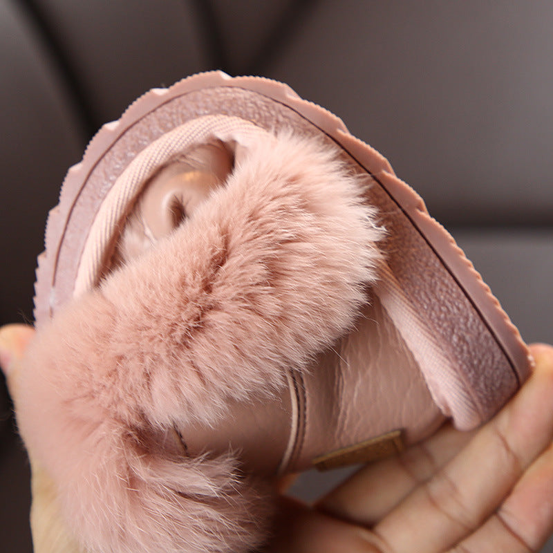Kids' Cotton-Lined Snow Boots