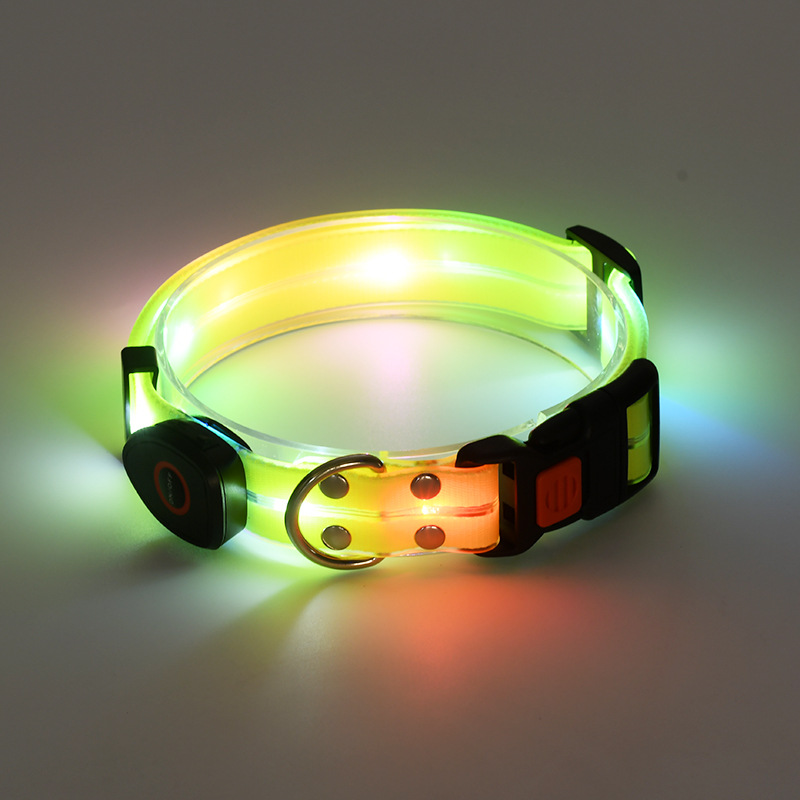 USB Rechargeable LED Dog Collar and Lead Options