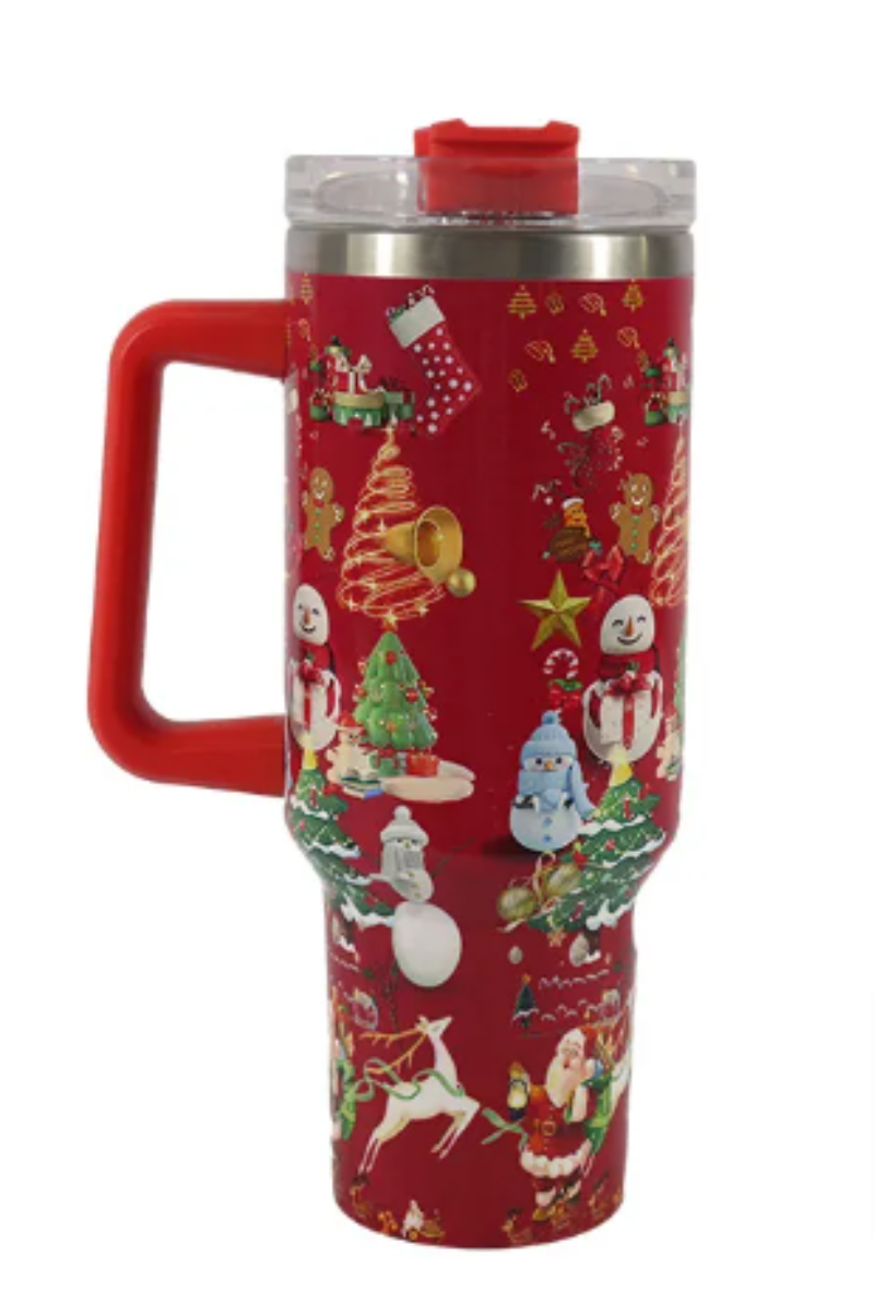 Christmas Stainless Steel Tumbler 1200ml