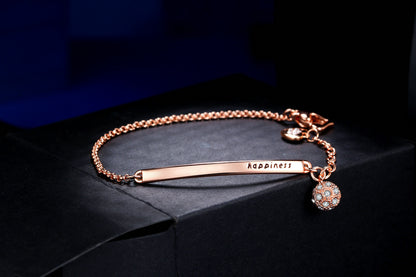 Rose Gold and Gold Ball Bracelet for Women