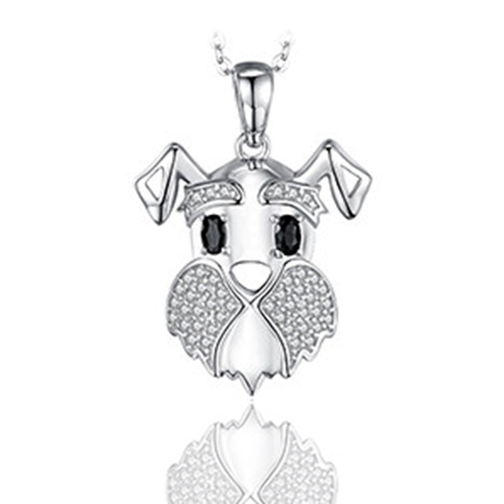 Sterling Silver Dog Pendant Necklace