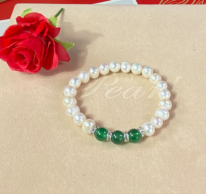 Agate & Pearl Jewellery Set