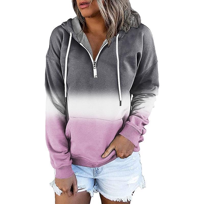 Sweat-shirt à capuche et cordon de serrage pour femme à manches longues – Coupe ample, 7 couleurs | S–2XL
