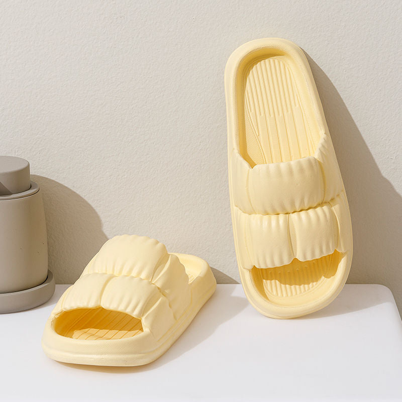 Thick Sole Women's Bathroom Slippers – Non-Slip Waterproof Shower Shoes