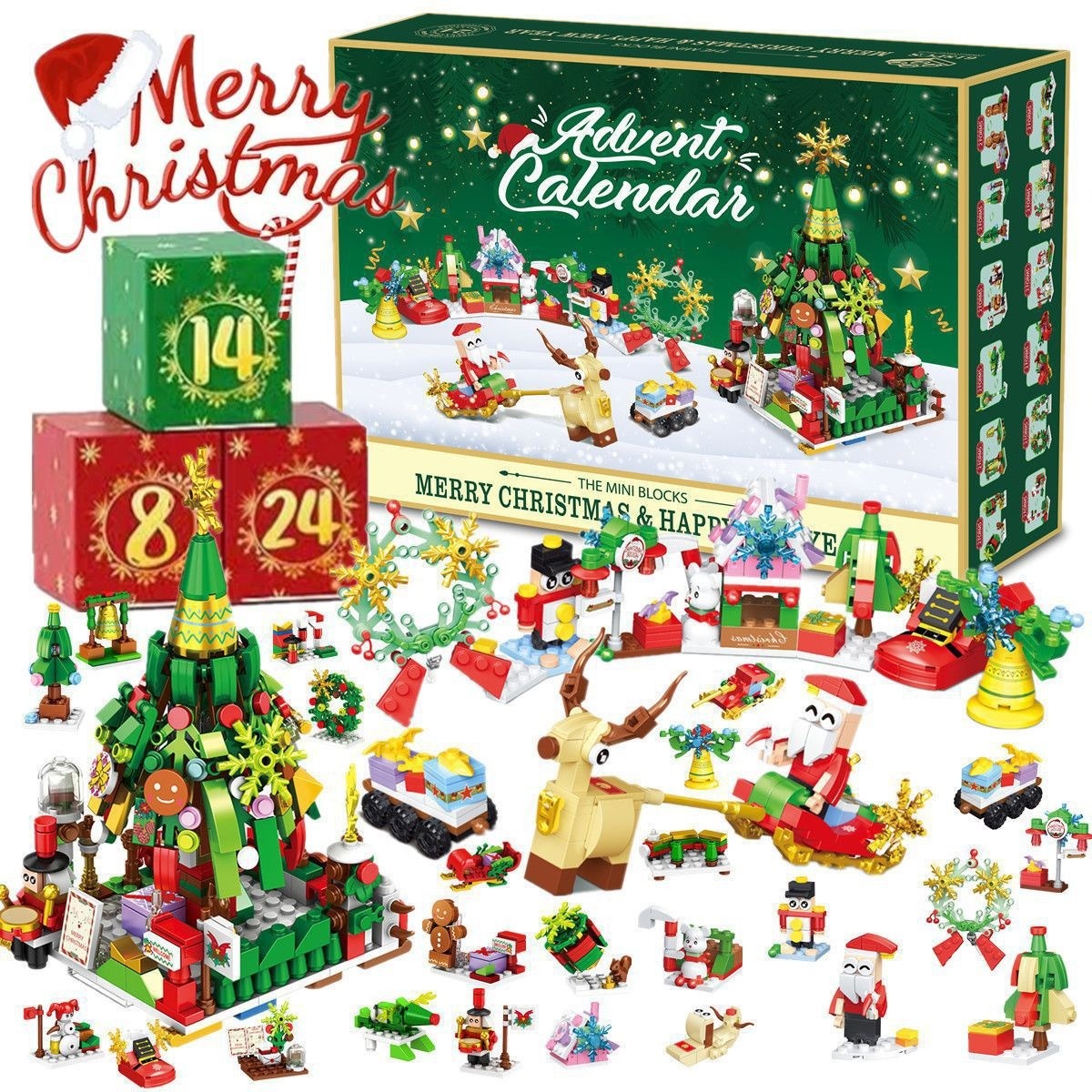 Christmas Building Blocks Countdown Calendar