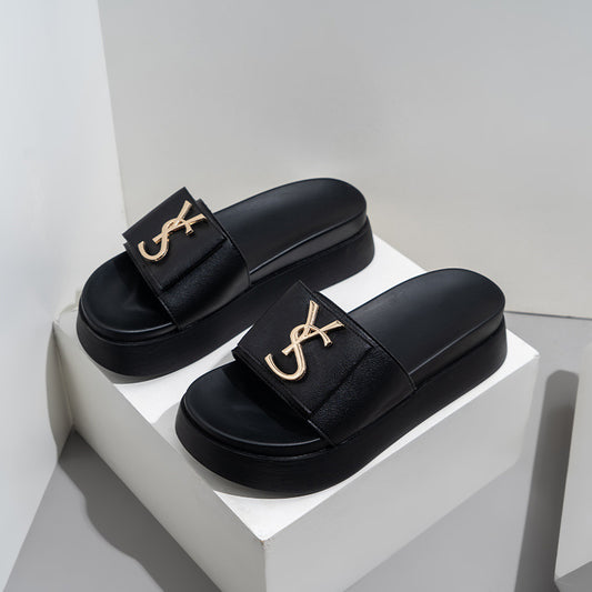 Women's Fashion Thick-Soled Leather Sandals