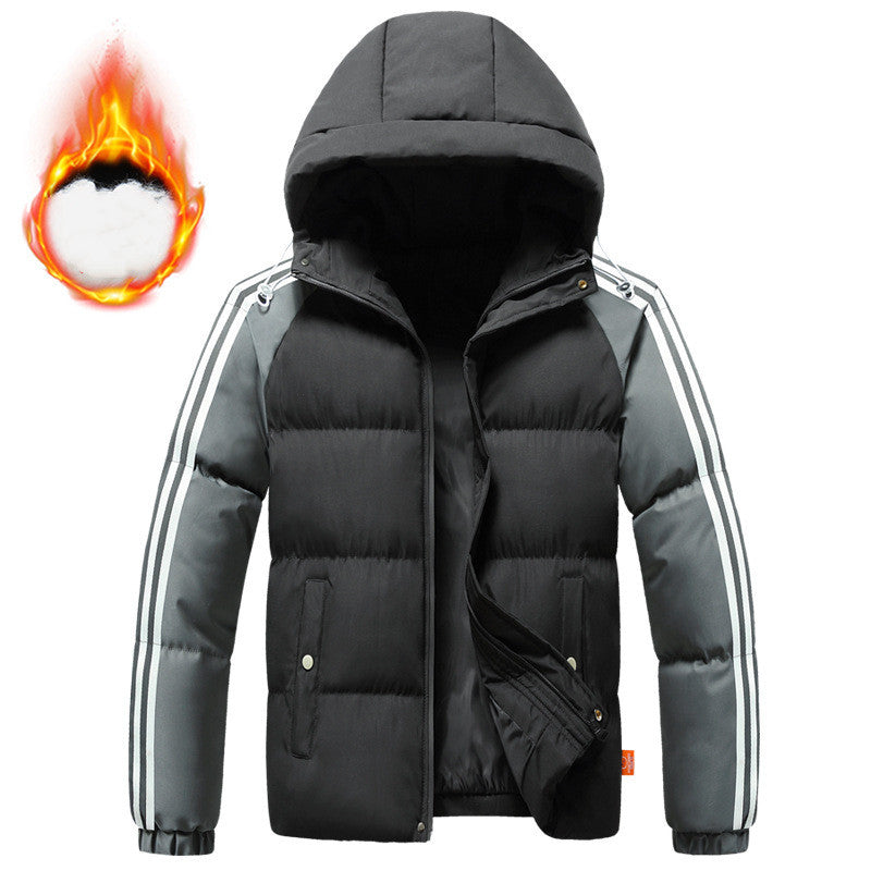 Herren Freizeit Warme Wattierte Jacke | Winter Steppmantel