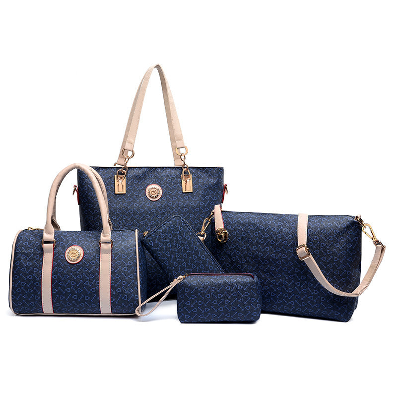 Women's Arrow Pattern Six-Piece Bag Set