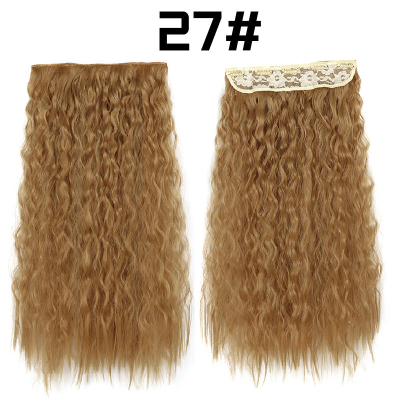 22-Inch Long Curly Synthetic Hair Extensions – Bulk Braiding Hair for Natural Styles