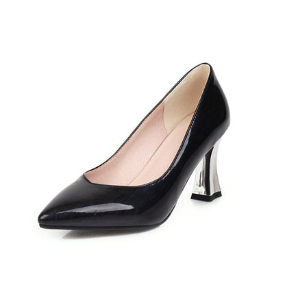 Women's Pointed Toe Chunky Heel Shoes | 7.5cm OL Heels