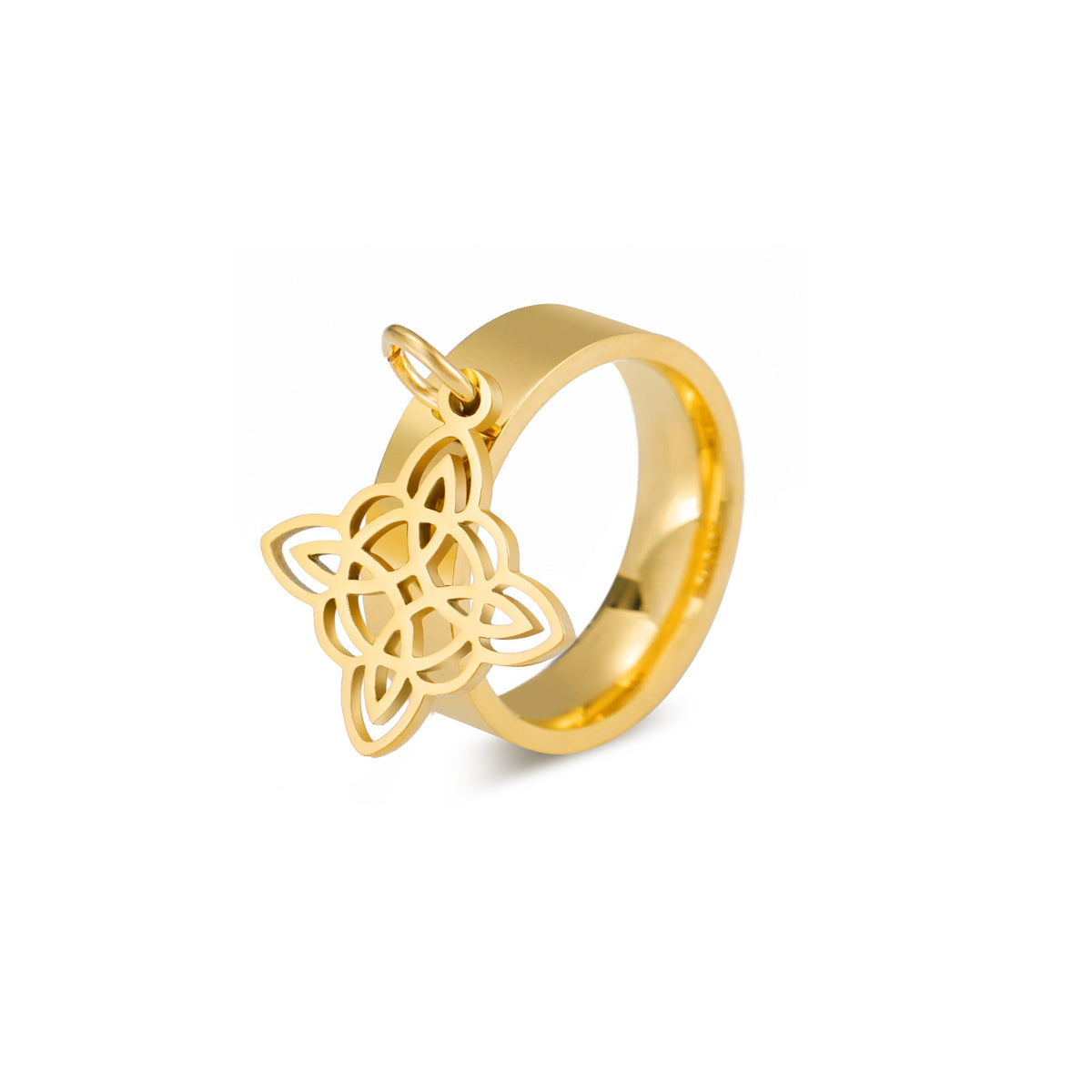 Double-Layer Witch Knot Ring
