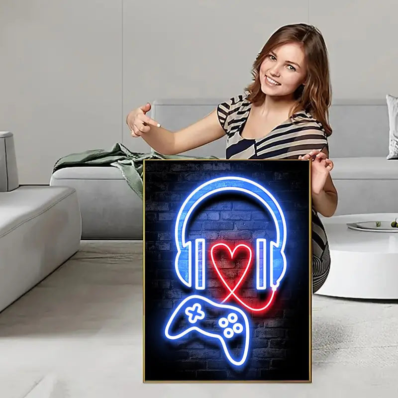 Gamer-Zitate Leinwandposter für moderne Raumdekoration (ohne Rahmen)