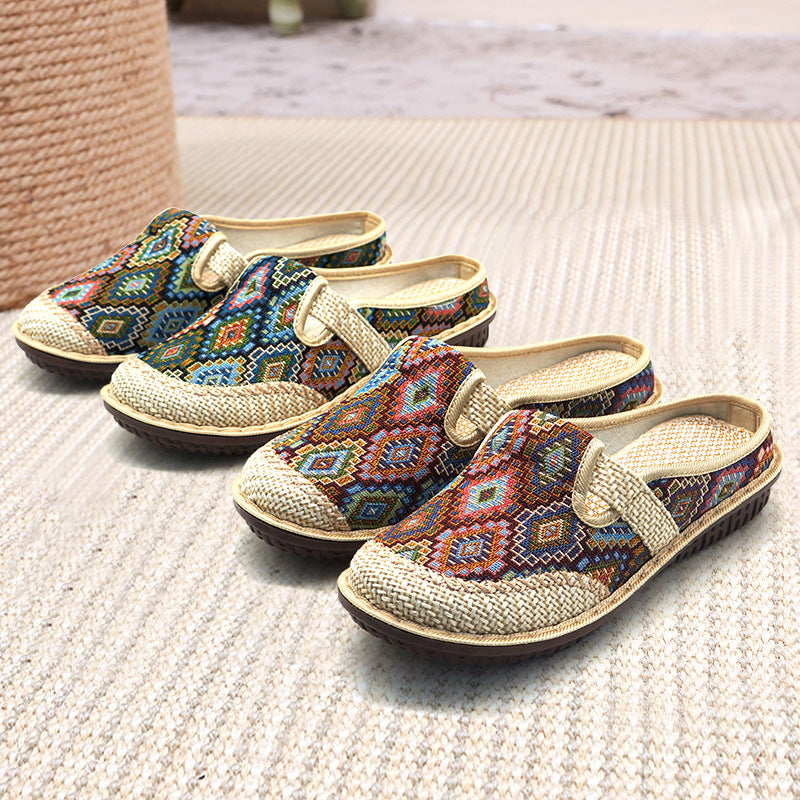Women’s Embroidered Slip-On Shoes