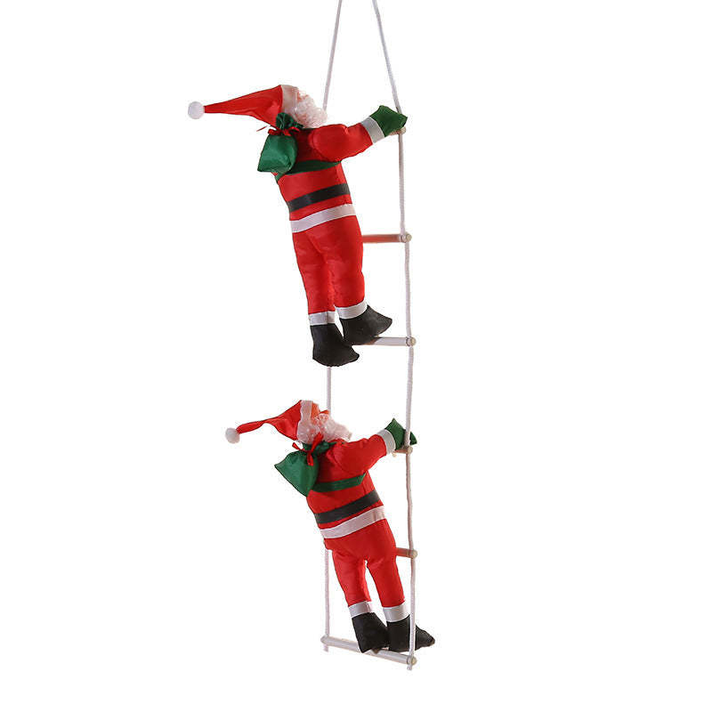 Climbing Santa Ladder Decoration – Christmas Window & Wall Prop