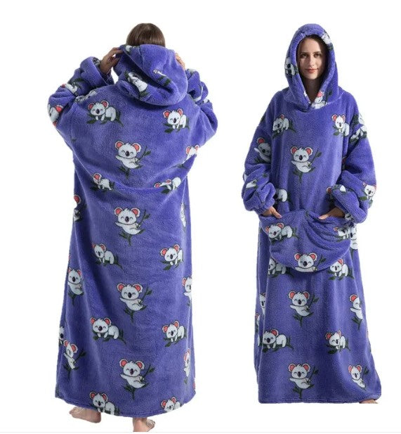 Relaxed-Fit Blanket Nightgown