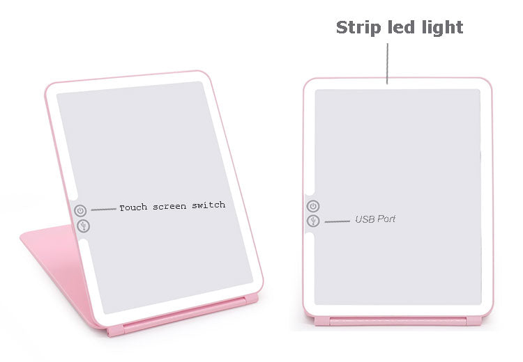 Miroir de Maquillage LED Multifonctionnel – Miroir de Vanité Éclairé